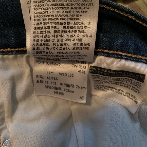 Levi Super Low Denim Jeans Junior size 11 - Picture 6 of 8